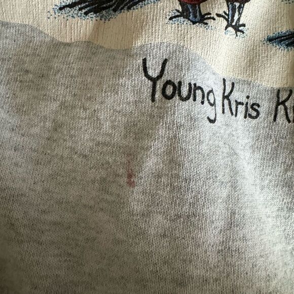 Vintage xmas funny santa reindeer funny graphic crewneck sweater‎ sz xl grey - Picture 6 of 7